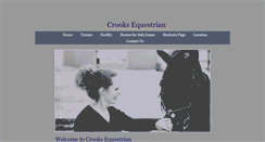 Desktop Screenshot of crooksequestrian.com