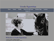 Tablet Screenshot of crooksequestrian.com